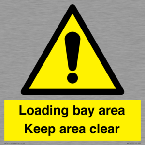Loading bay area Keep area clear